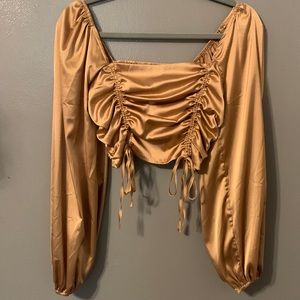 Extra small bronze shein blouse